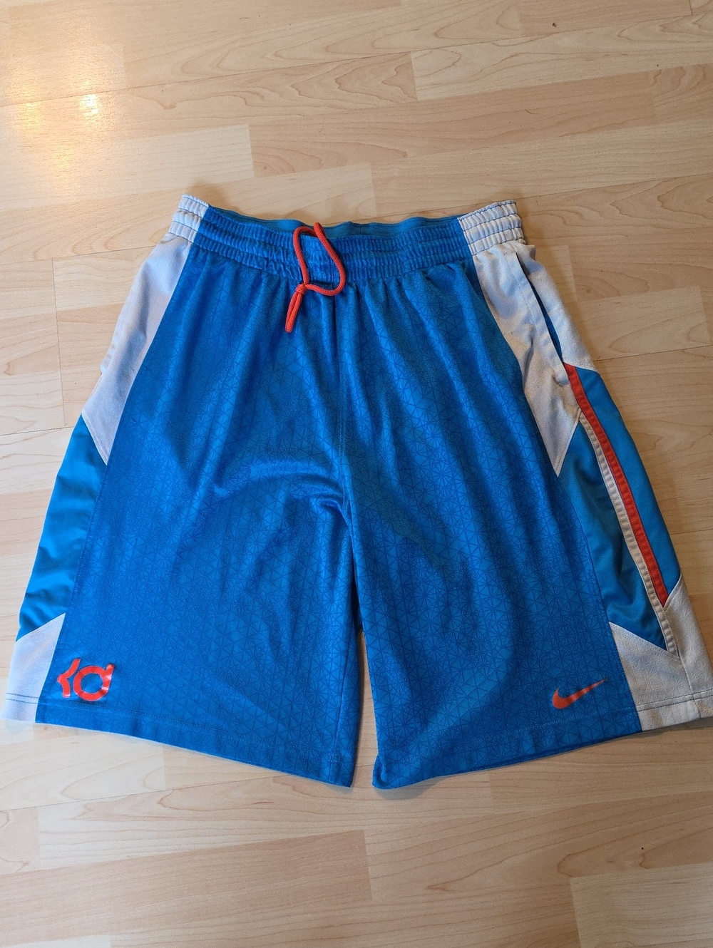 Nike Dri Fit KD Men's Blue Performance Basketball Shorts Mens Xl